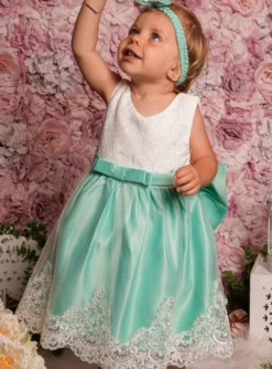 Robe cérémonie bébé + bandeau Joséphine