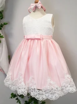 Robe cérémonie bébé + bandeau Joséphine