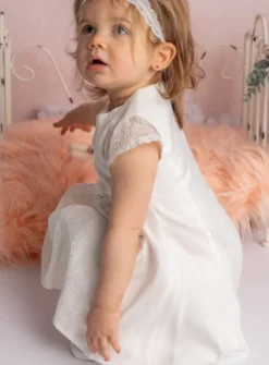 Robe cérémonie bébé fille dentelle Nina
