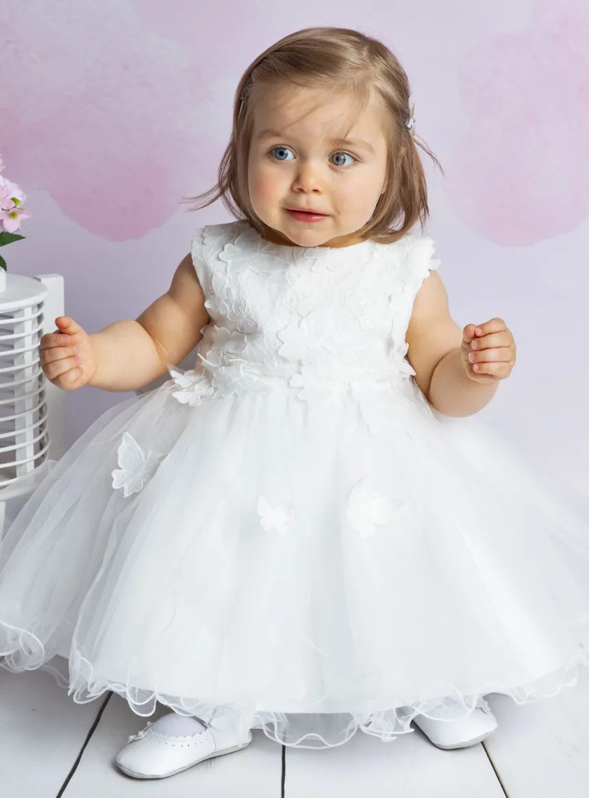 Robe cérémonie bébé papillon Marianne
