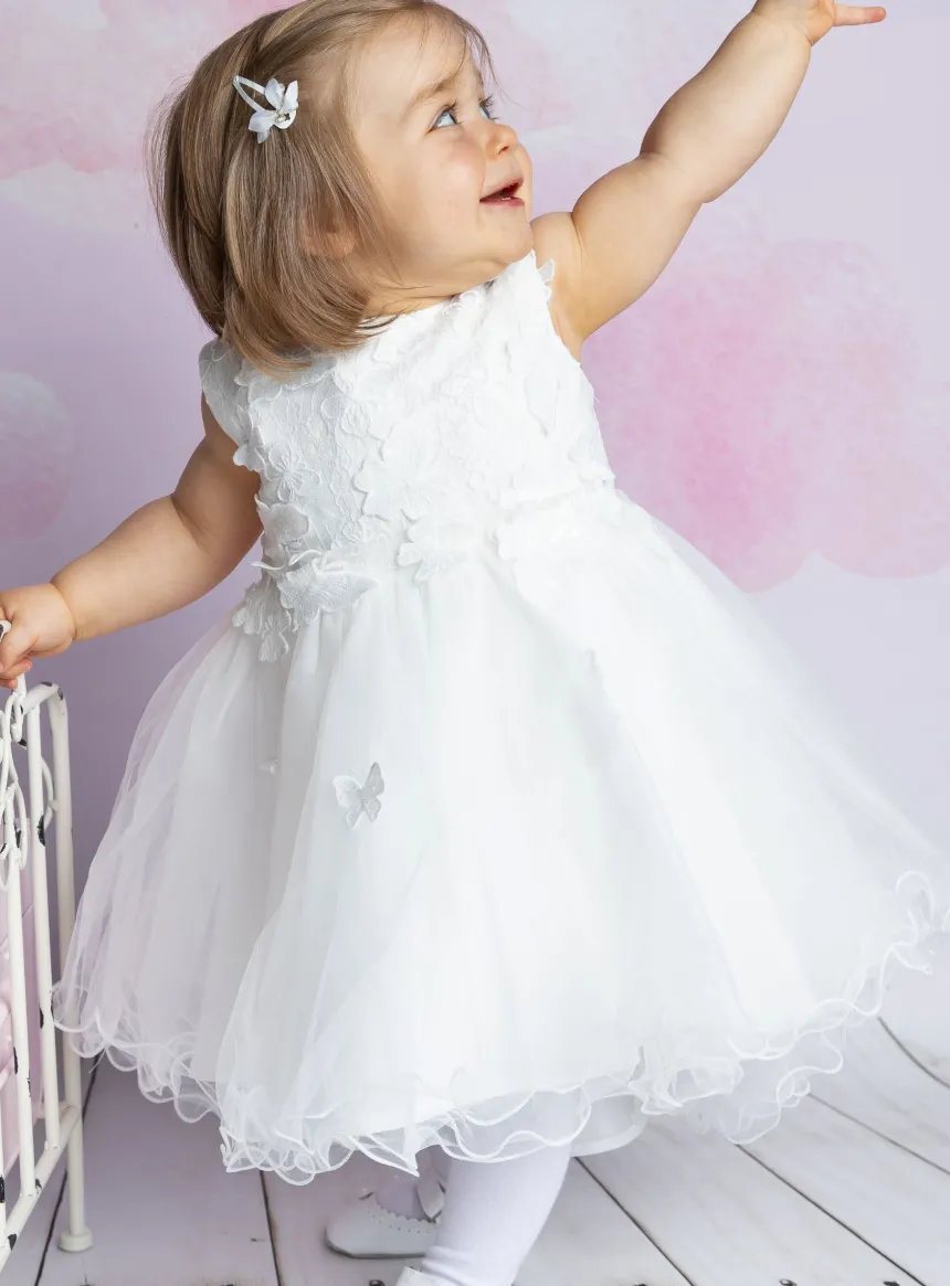 Robe cérémonie bébé papillon Marianne