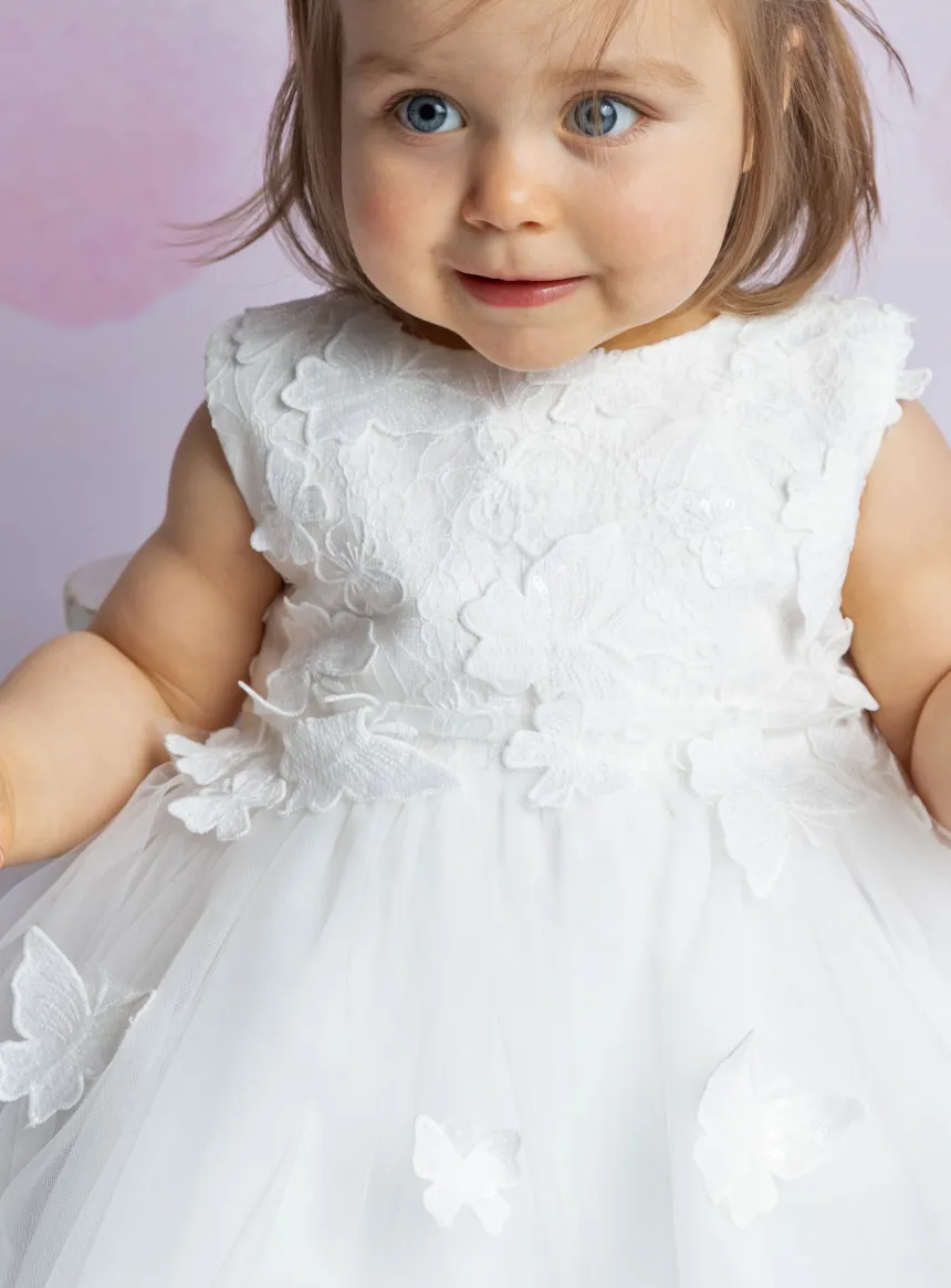 Robe cérémonie bébé papillon Marianne