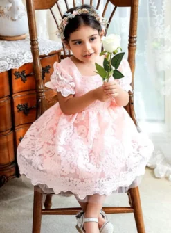 Robe cérémonie champêtre petite fille Kendy