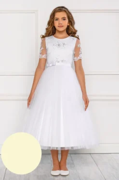 Robe cérémonie enfant Rosalie - Collection Luxe