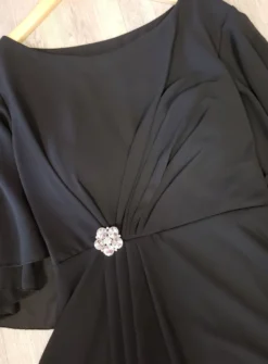 Robe cérémonie femme courte grande taille mousseline