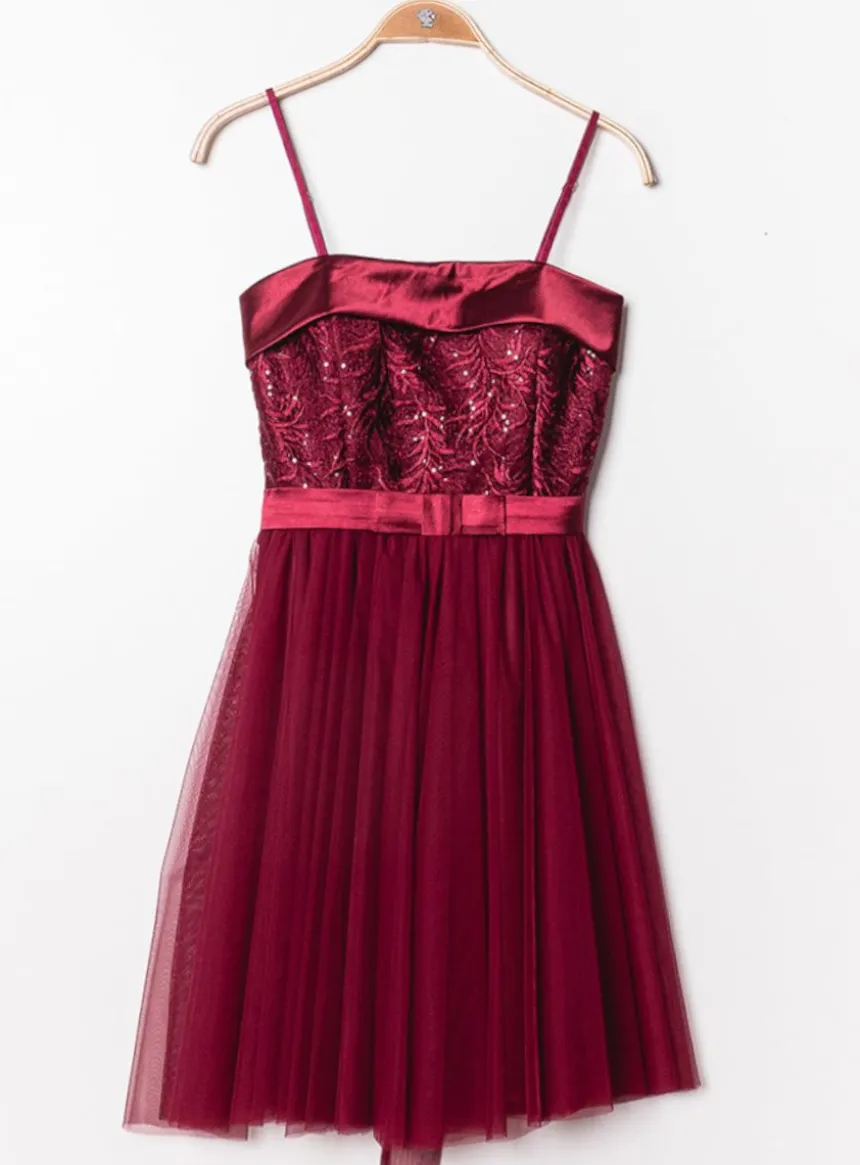 Robe cérémonie femme courte tulle