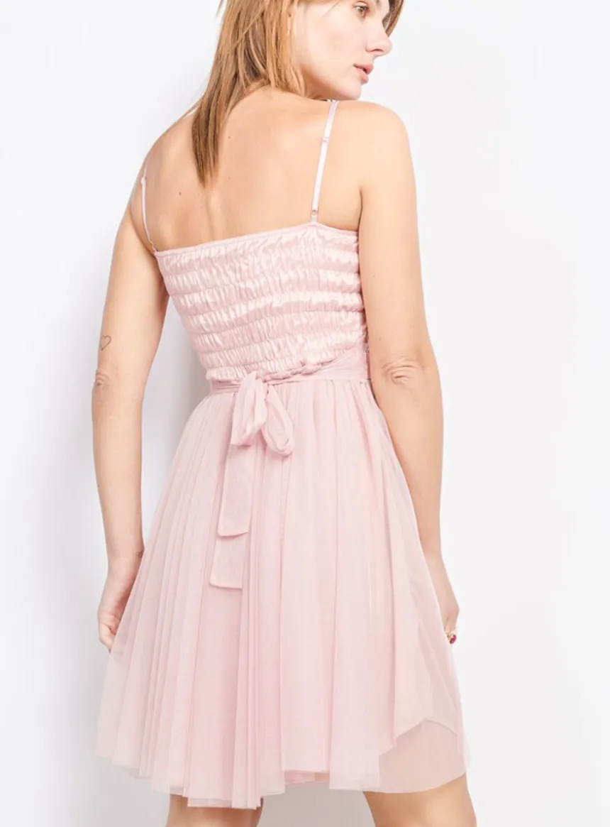 Robe cérémonie femme courte tulle