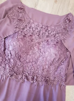 Robe cérémonie femme grande taille cape mousseline