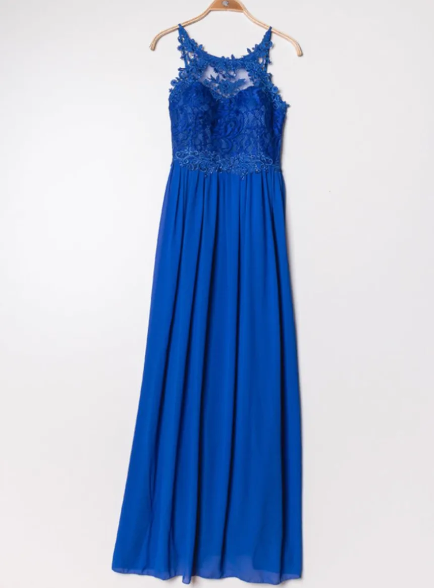 Robe cérémonie femme longue bustier dentelle