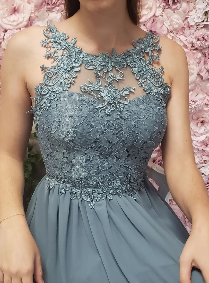 Robe cérémonie femme longue bustier dentelle