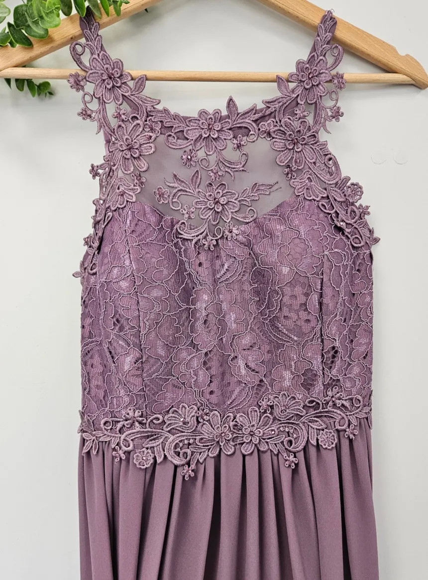 Robe cérémonie femme longue bustier dentelle