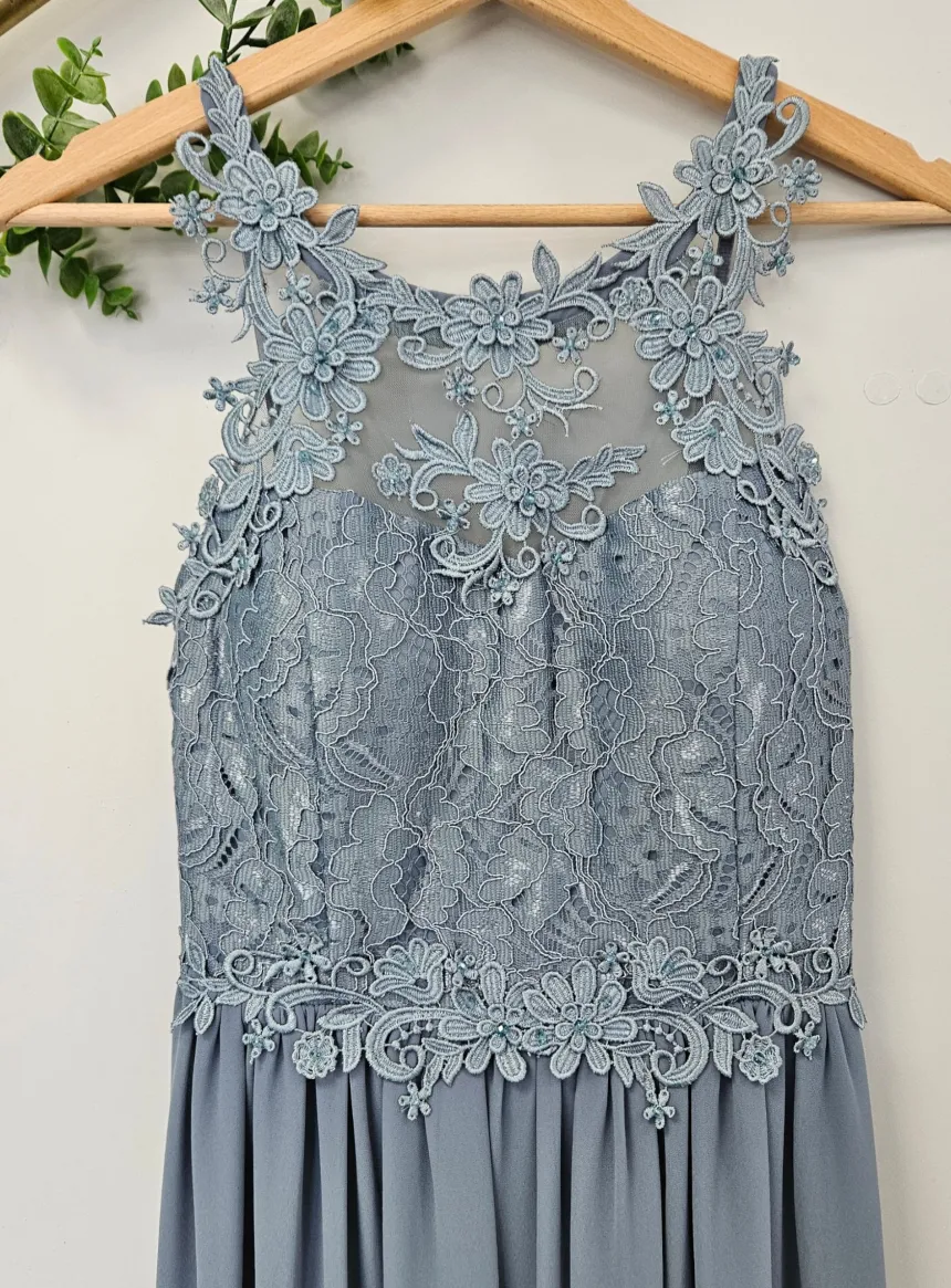 Robe cérémonie femme longue bustier dentelle