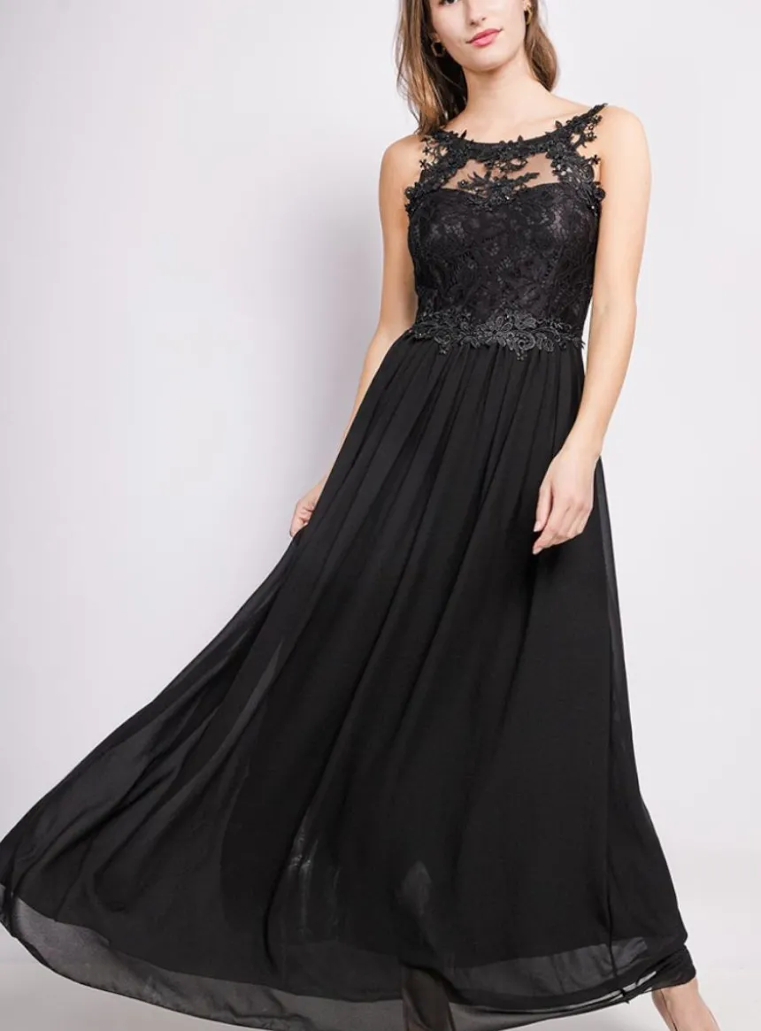 Robe cérémonie femme longue bustier dentelle