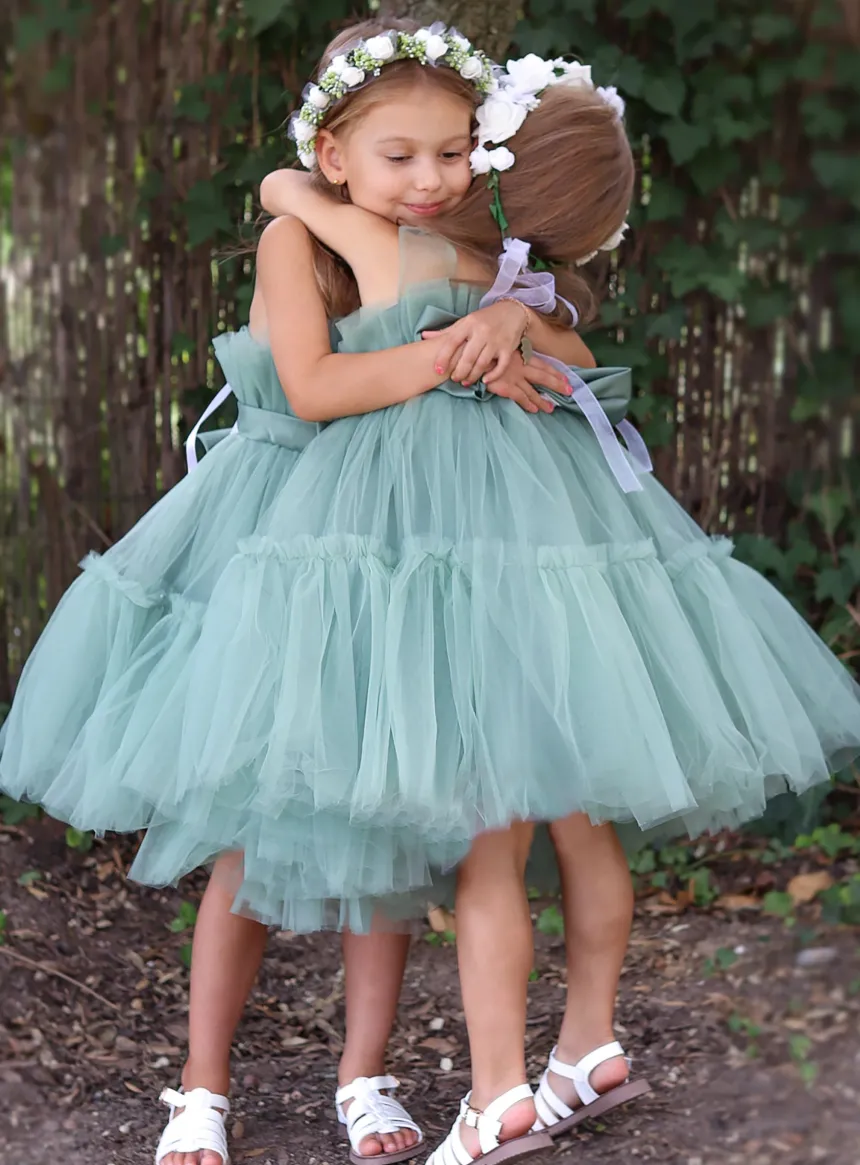 Robe cérémonie fille bouffante en tulle