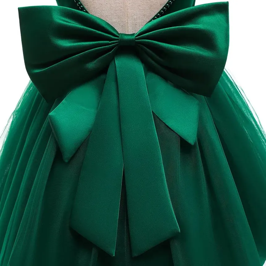 Robe cérémonie fille dos coeur Pia