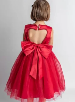 Robe cérémonie fille dos coeur Pia