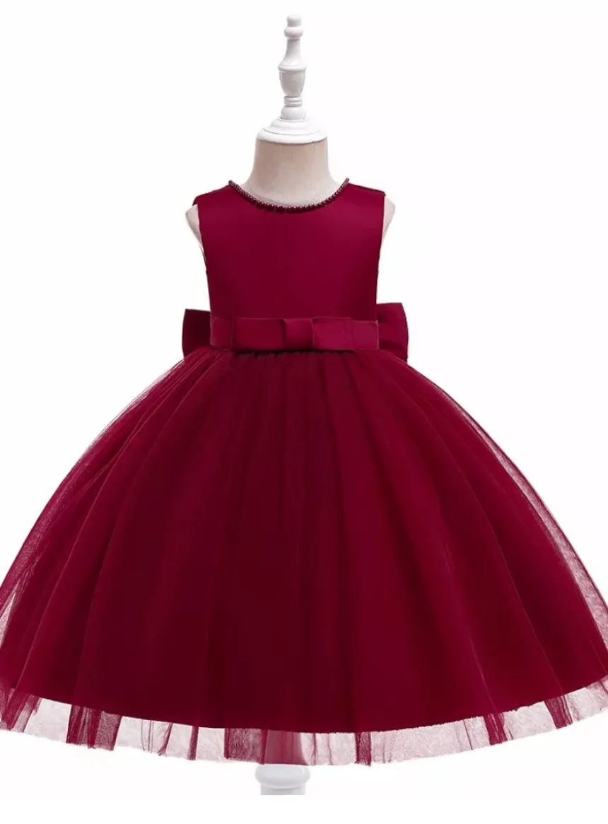 Robe cérémonie fille dos coeur Pia