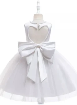 Robe cérémonie fille dos coeur Pia