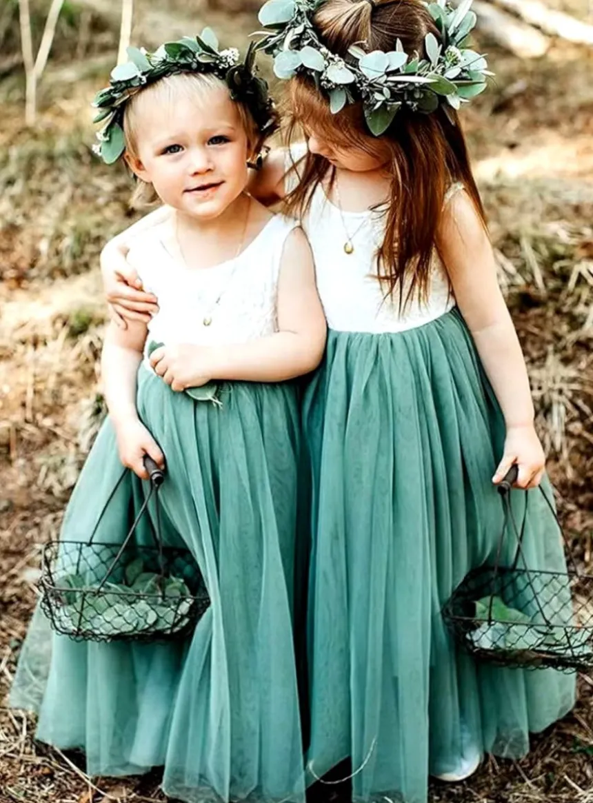 Robe cérémonie fille dos nu et dentelle