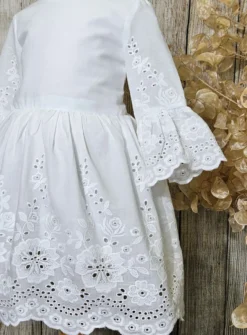 Robe cérémonie fille Lana manche mi-longue bohème