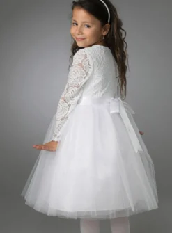 Robe cérémonie fille Lika blanche