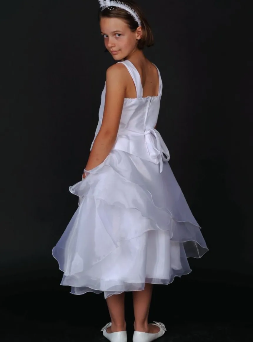 Robe cérémonie fille Lou blanche Blanc
