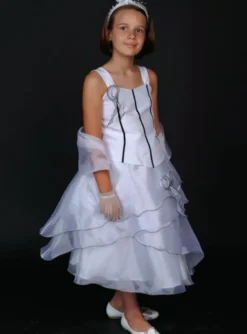 Robe cérémonie fille Lou blanche Blanc