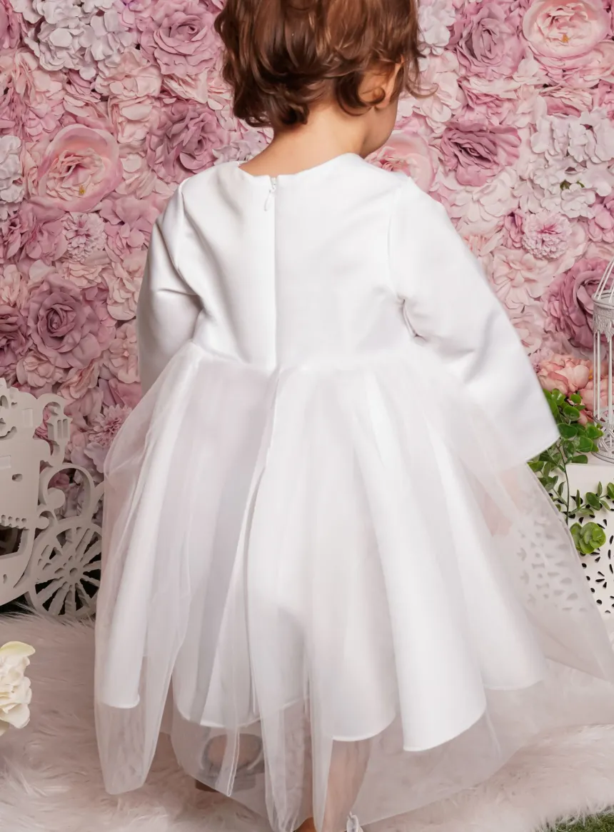 Robe cérémonie fille à manches longues