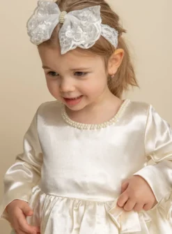 Robe cérémonie fille Nelly manches longues