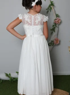 Robe cérémonie fille précieuse et fluide