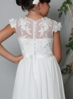 Robe cérémonie fille précieuse et fluide