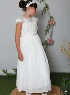 Robe cérémonie fille précieuse et fluide