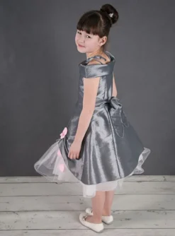Robe cérémonie fille Pétale grise