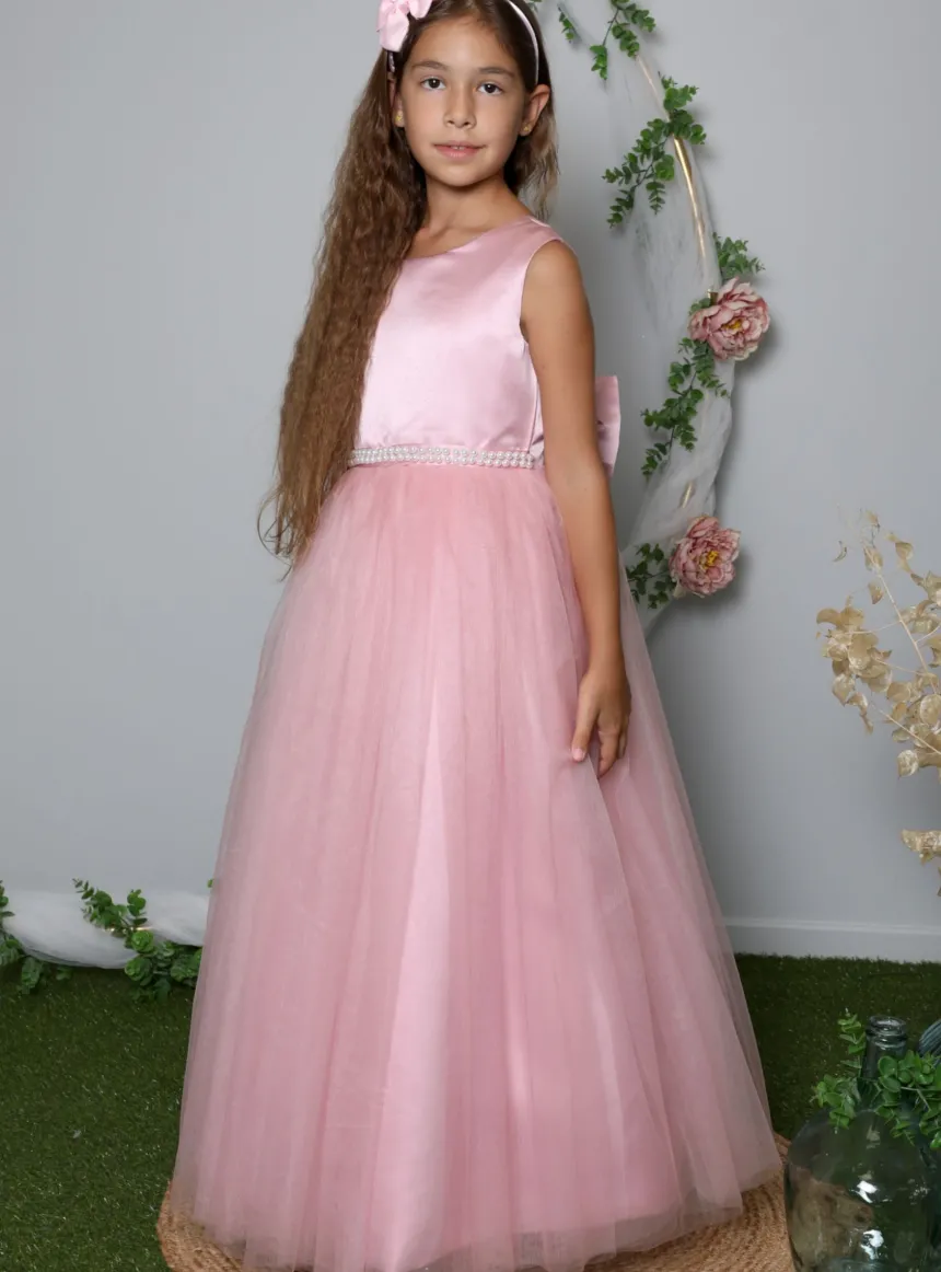 Robe cérémonie longue style princesse pour fille