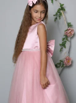 Robe cérémonie longue style princesse pour fille