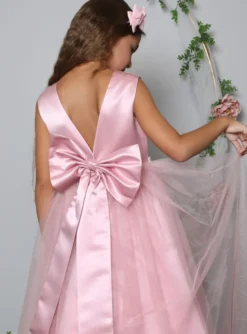 Robe cérémonie longue style princesse pour fille