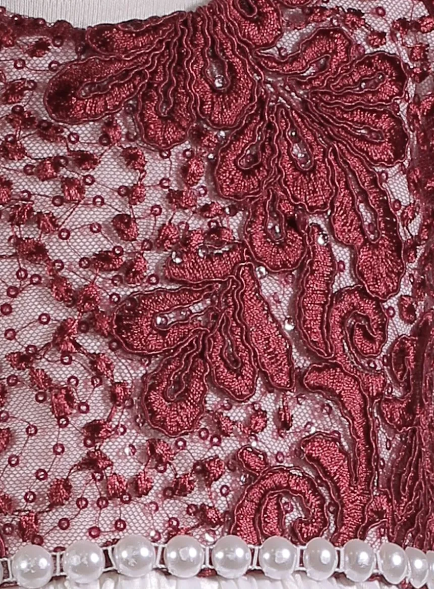 Robe cérémonie petite fille dentelle couleur + bandeau