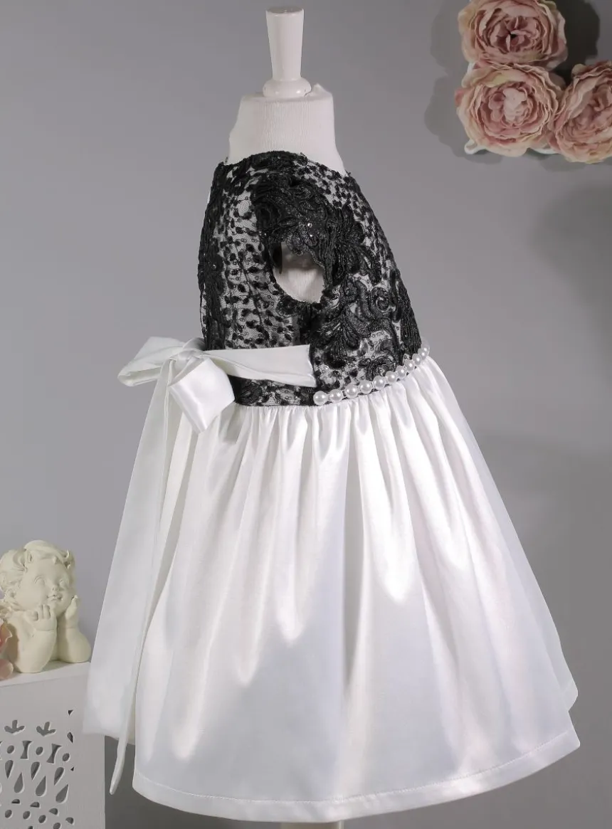 Robe cérémonie petite fille dentelle couleur + bandeau