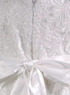 Robe cérémonie petite fille dentelle paillette + bandeau