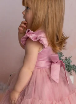 Robe cérémonie petite fille Mae + bandeau