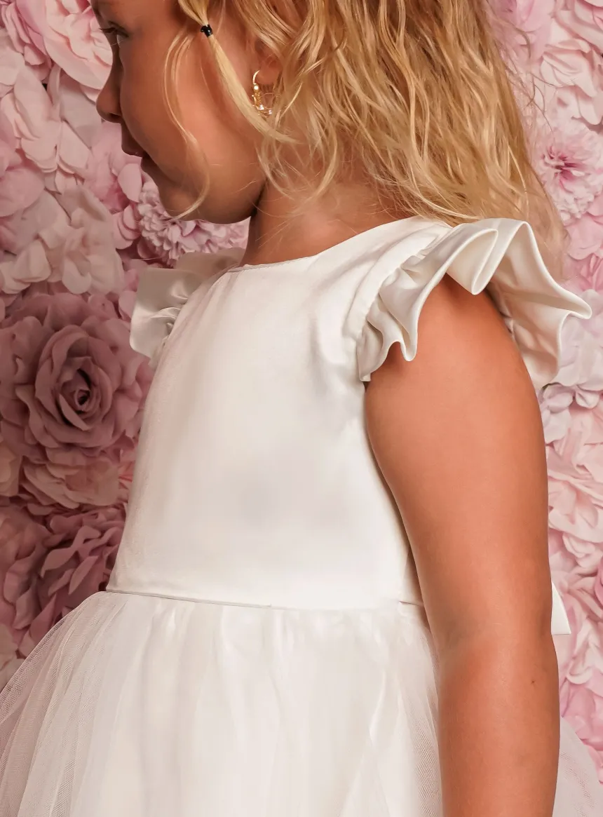 Robe cérémonie petite fille Mae + bandeau