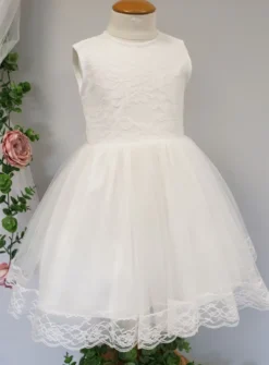 Robe cérémonie petit fille Mina dentelle - Gamme Luxe