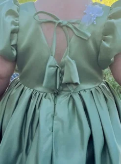 Robe cérémonie pour petite fille satin