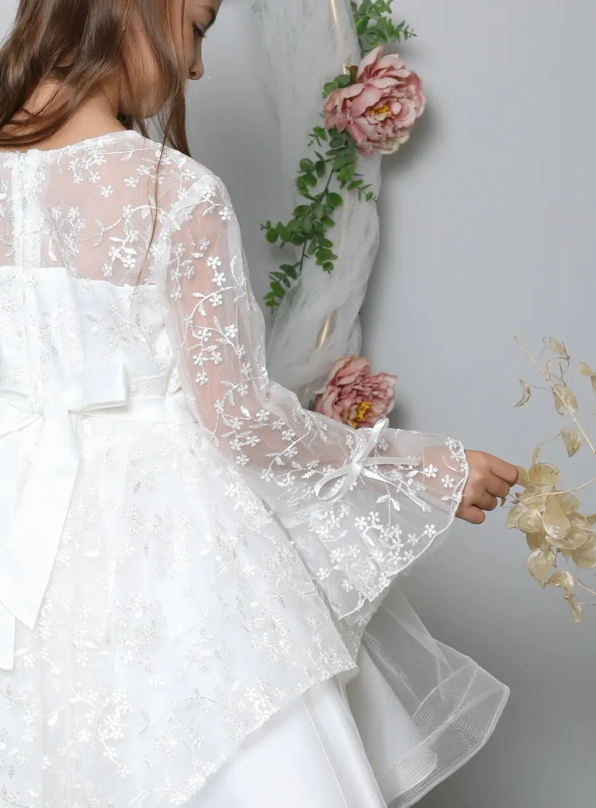 Robe cérémonie Thaïs manches longues
