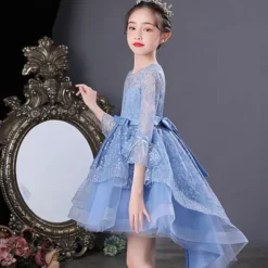 Robe cérémonie Thaïs manches longues