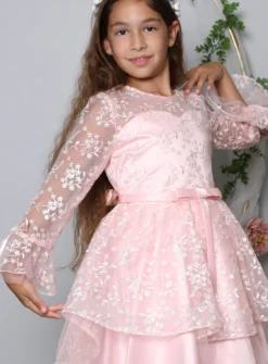 Robe cérémonie Thaïs manches longues
