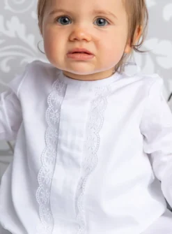 Robe de baptême Anaé manches longues