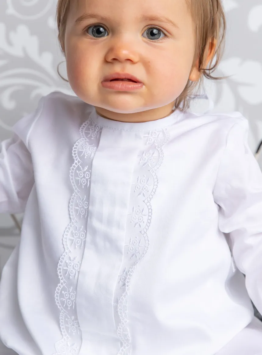 Robe de baptême Anaé manches longues