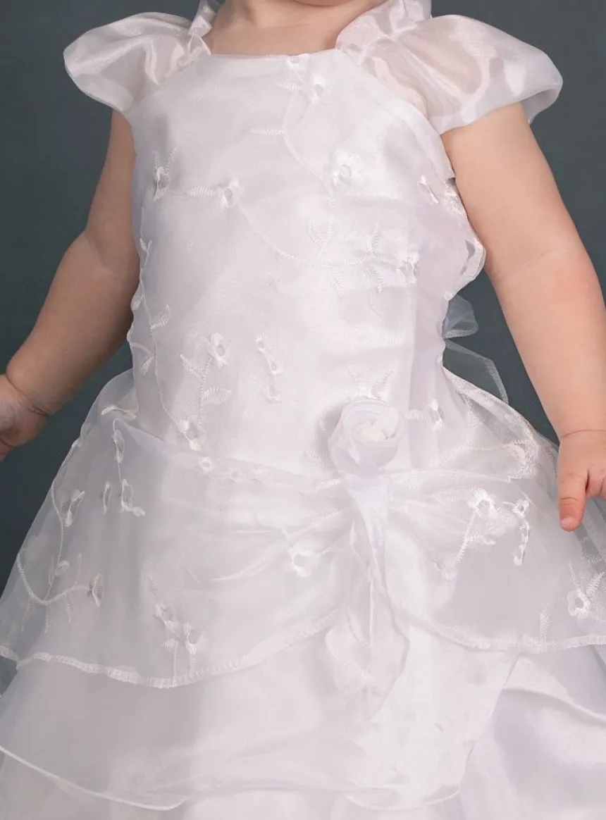 Robe de baptême blanche Paz + étole