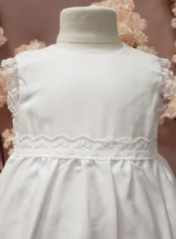 Robe de baptême courte blanche Léa